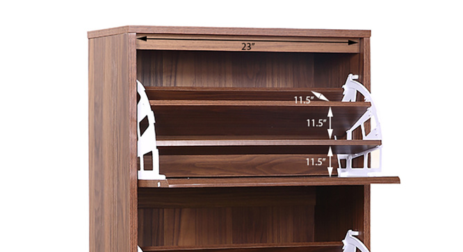Pointe Shoe Cabinet Simple (Walnut)